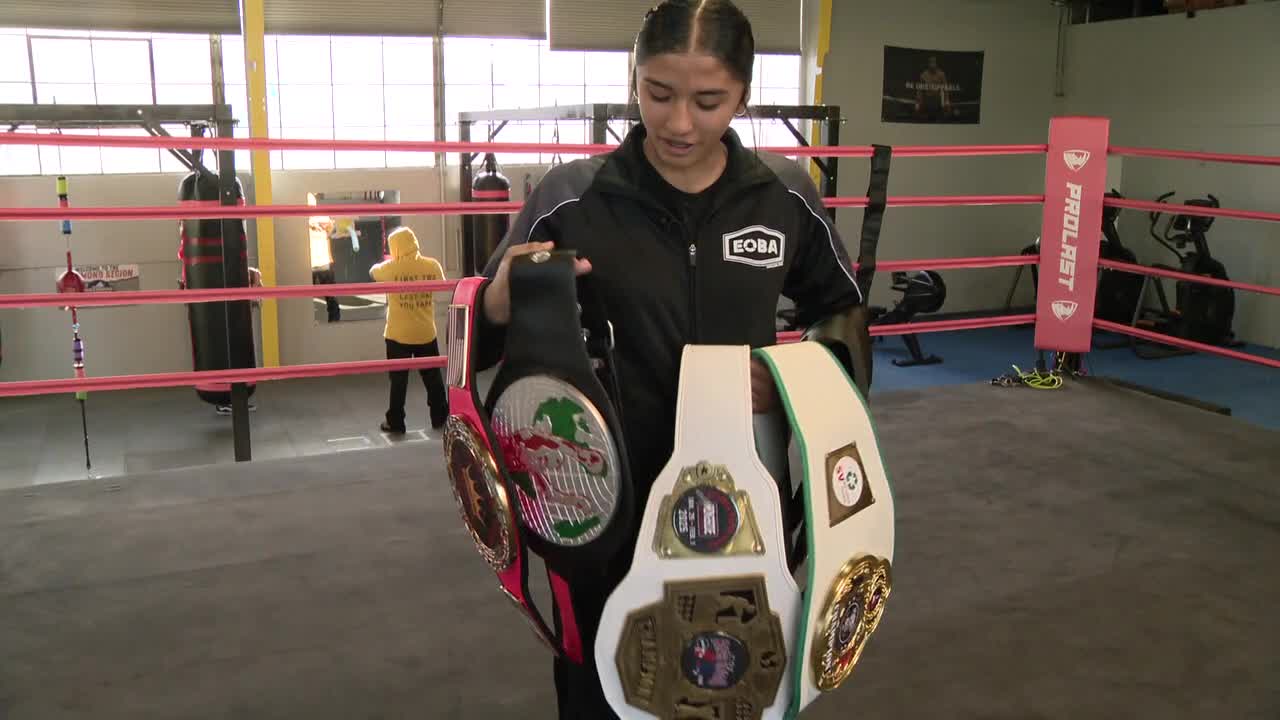 12- year-old Teresa Contreras is rising in the sport of boxing