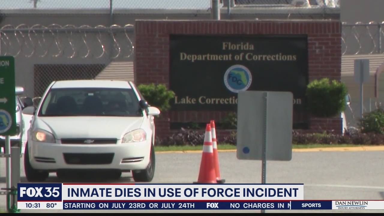 Inmate dies after use of force incident