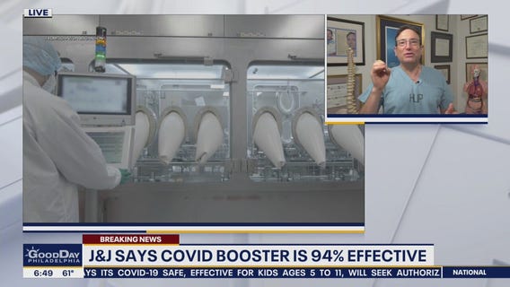 Johnson and Johnson says COVID-19 booster shot is 94% effective