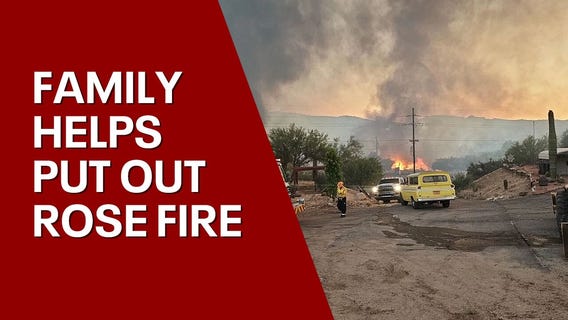 Family helps hotshot crews contain Rose Fire