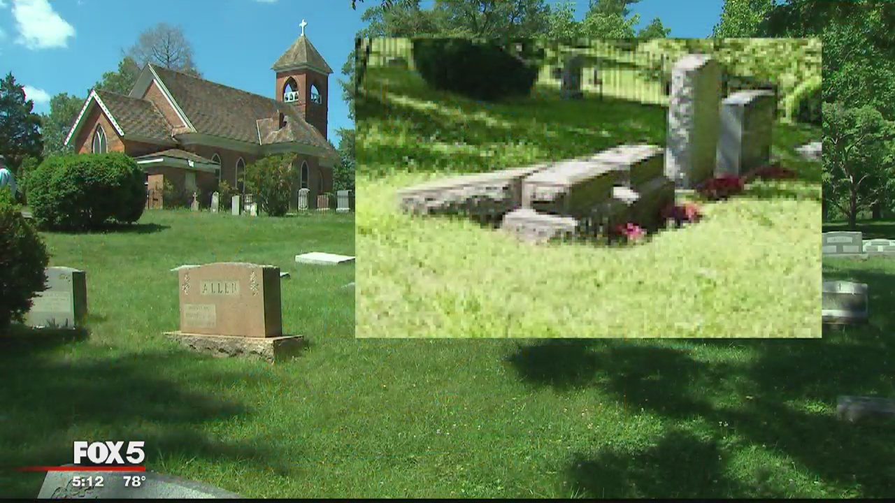 Vandals damage 24 headstones at historic Md. cemetery