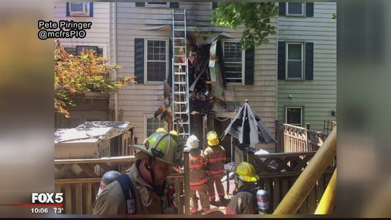 Fire officials: Rockville townhouse fire cause by spontaneous combustion of oily rags