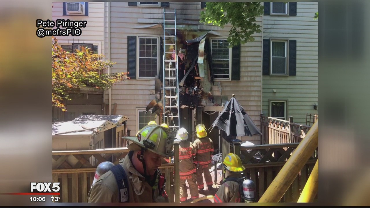 Fire officials: Rockville townhouse fire cause by spontaneous combustion of oily rags