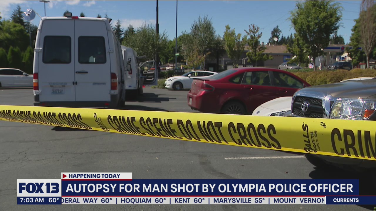 Autopsy for man shot by Olympia Police Officer | FOX 13 Seattle