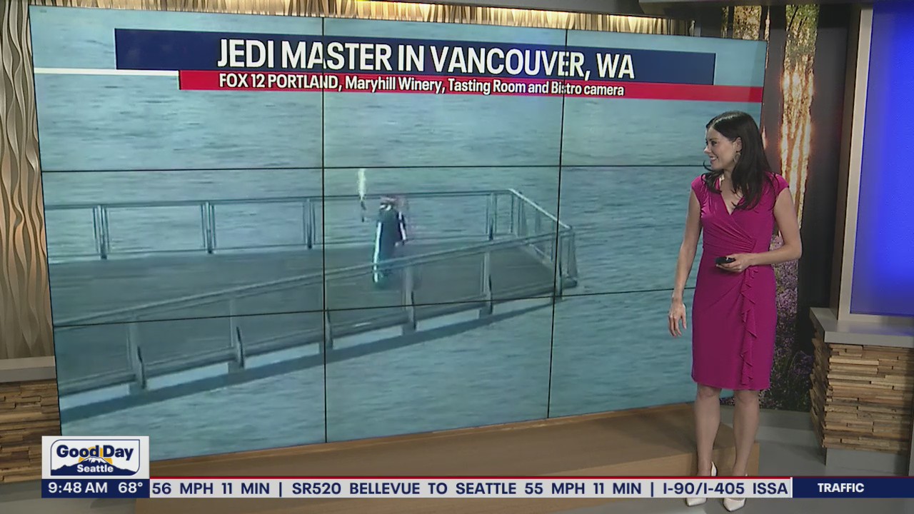 Jedi master caught on camera in Vancouver, Washington