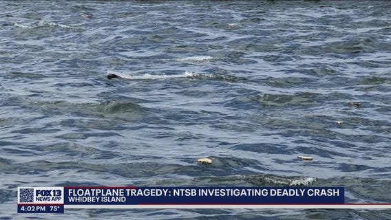 New photos show devastation after floatplane crashes with 10 on-board near Whidbey Island