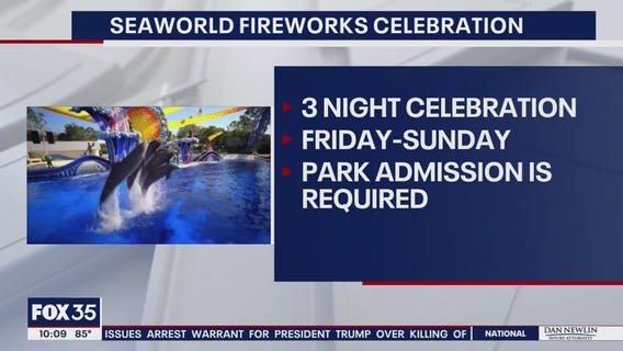 SeaWorld hosting 3 nights of fireworks