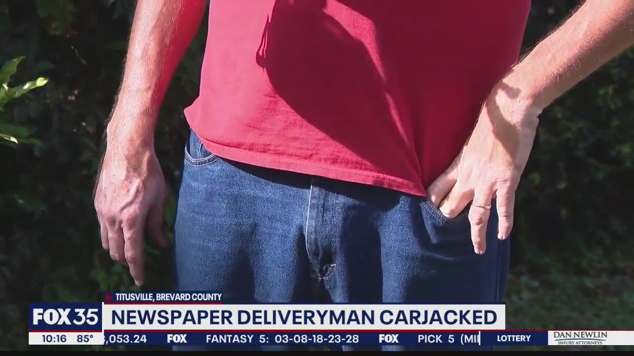 Newspaper deliveryman carjacked, beaten