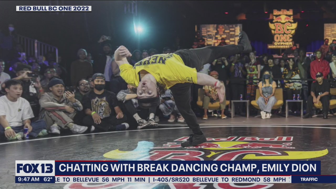 Breakdancing champion Emily Dion stops by Good Day Seattle
