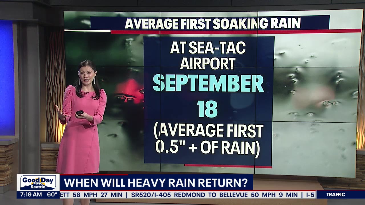 When will Seattle's heavy rain return?