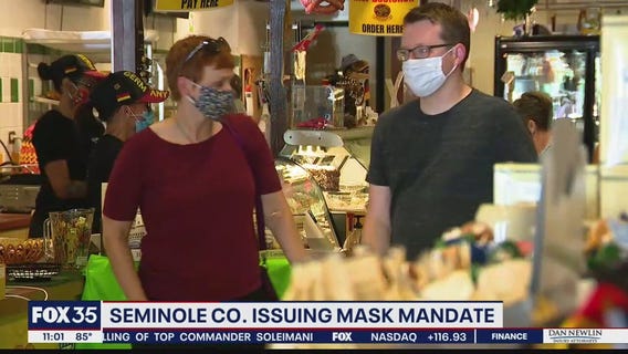 Seminole County issuing mask mandate