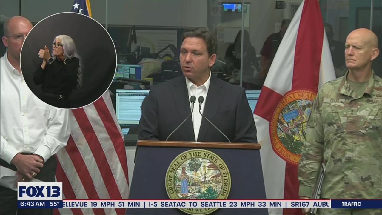 Florida Gov. Ron DeSantis gives updates on Hurricane Ian