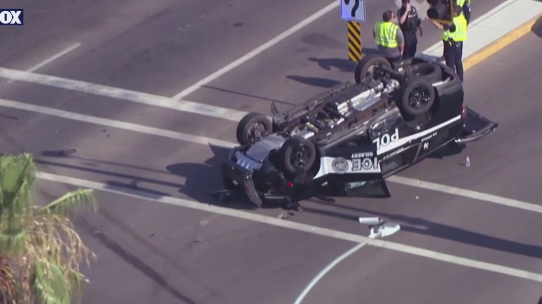 Gilbert PD K-9 unit involved in rollover crash