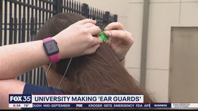 Stetson University making ear guards for face masks