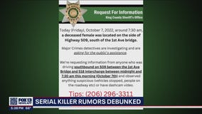 Police say no suspected serial killer in Seattle or King County, despite online rumor
