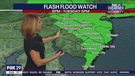 Weather Authority: Flash Flood Watch issued for parts of the area ahead of heavy rain and strong winds
