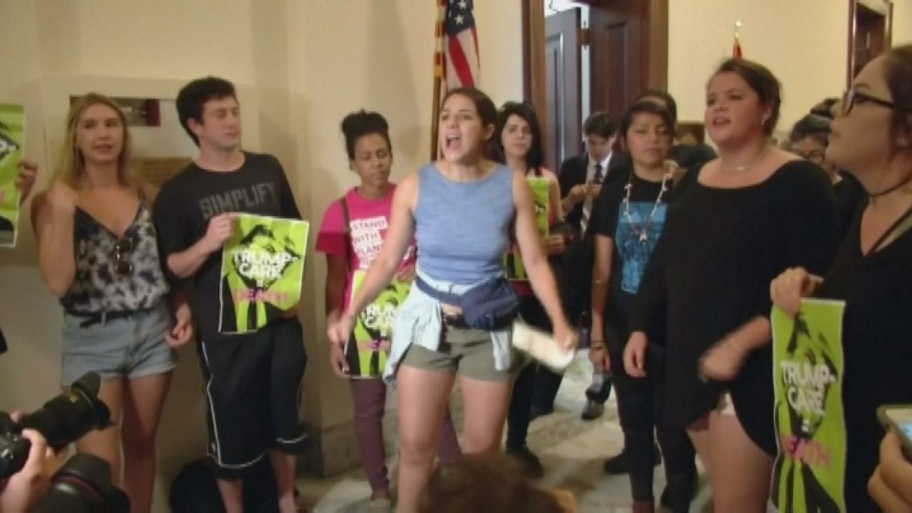 80 protesters arrested inside House and Senate Office buildings