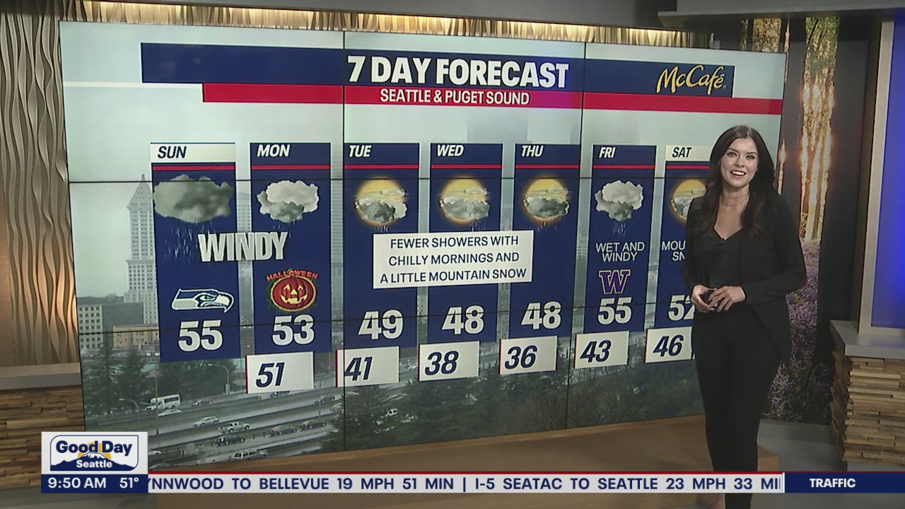 Wet and chilly week, but a DRY Halloween