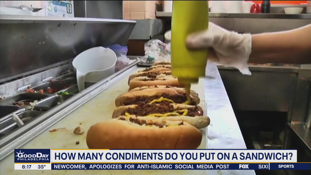 How many condiments do you put on a sandwich?