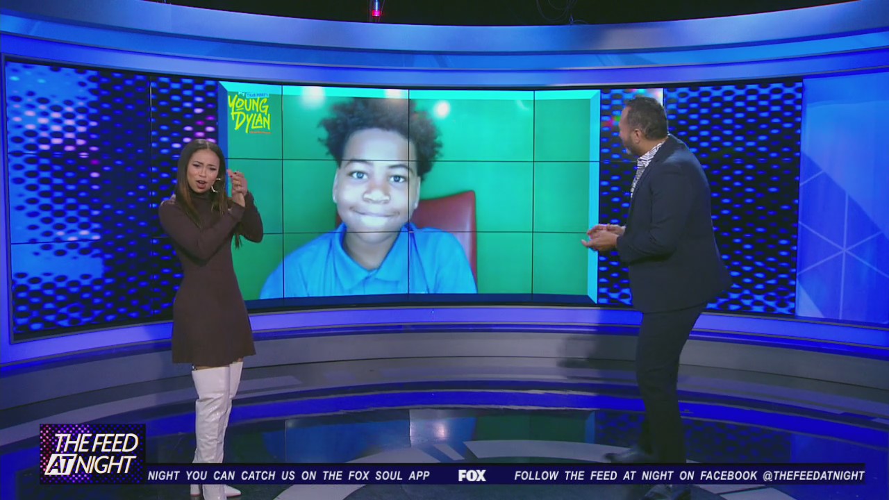 Actor Dylan Gilmer freestyles on The Feed AT Night