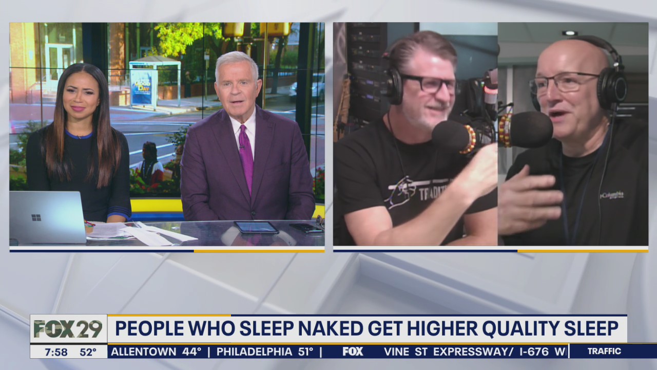 People who sleep naked get higher quality sleep, survey finds
