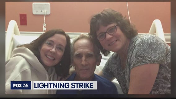Sisters of man struck by lightning meet Good Samaritan who saved brother's life