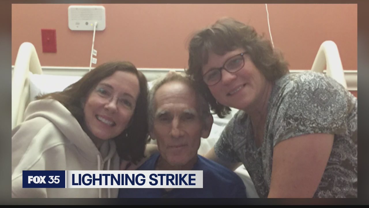 Sisters of man struck by lightning meet Good Samaritan who saved brother's life