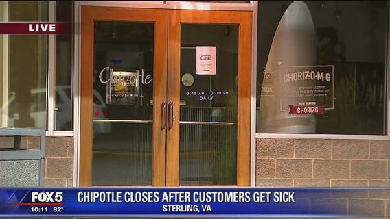 Chipotle restaurant in Loudoun County closes after customers get sick