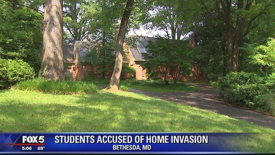 3 students accused of trashing Bethesda rental home during break in