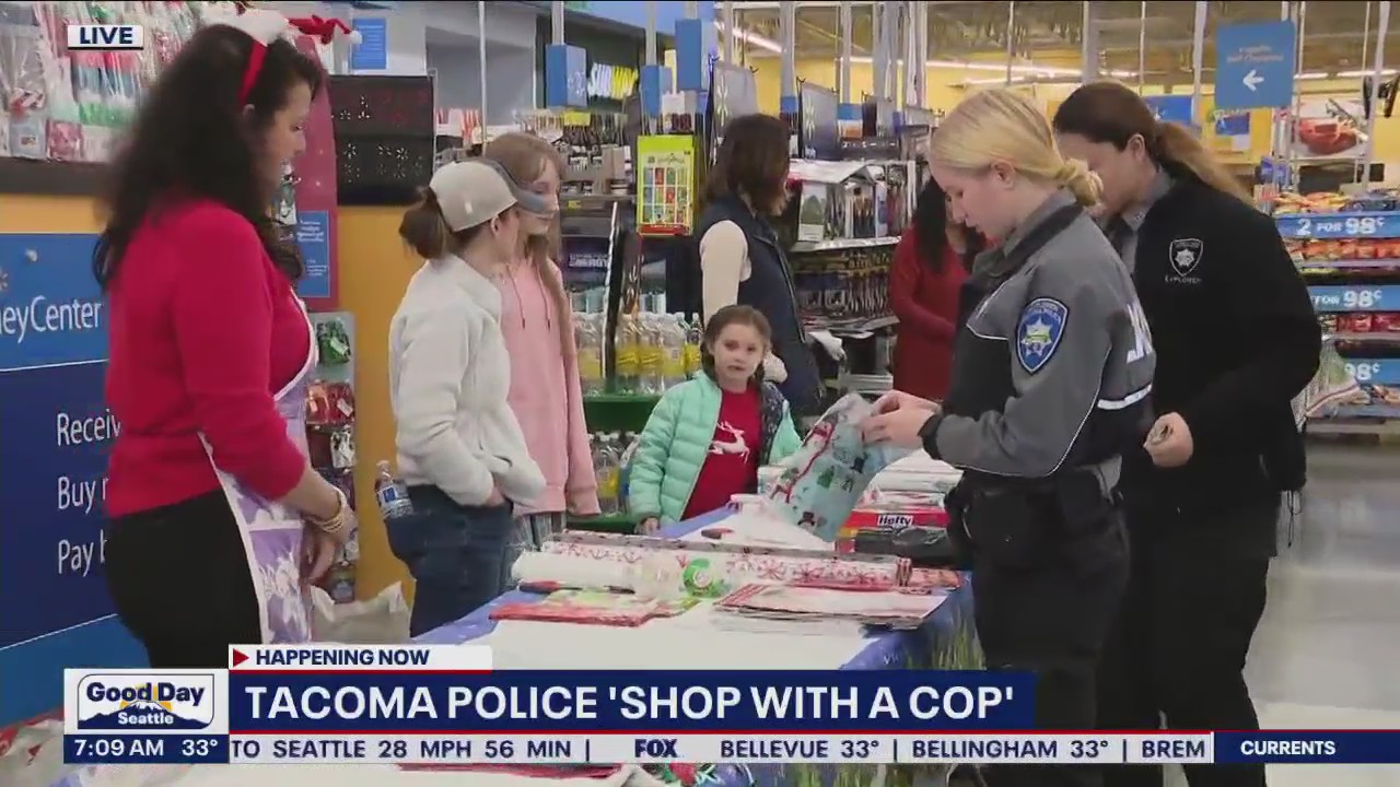 Tacoma Police host 'Shop With a Cop' at Walmart