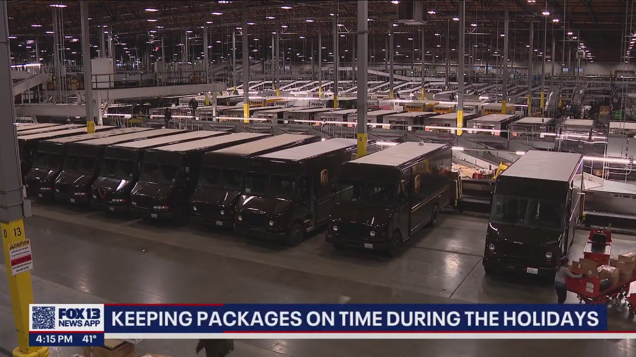 How UPS keeps pacakges on time during the holiday season