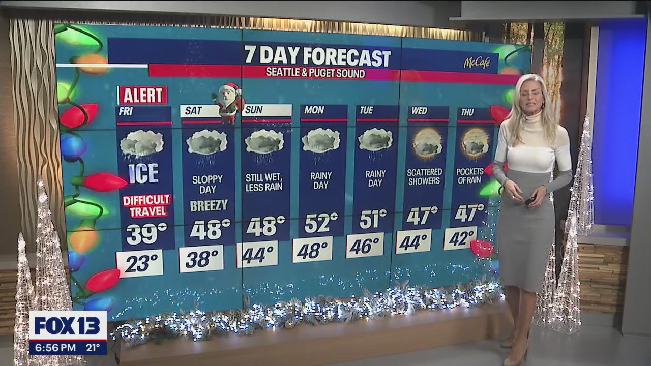 Freezing rain will make Friday travel difficult