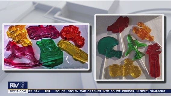 Whatcha Makin?: Vintage clear toy lollipops, Christmas d?cor