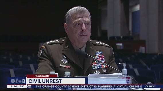 Pentagon officials questioned about civil unrest surrounding Floyd protests