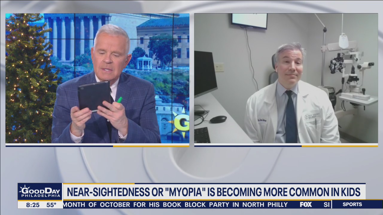 Near-sightedness or 'Myopia' is becoming more common in kids