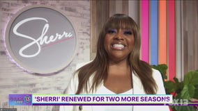 Chatting with talk show host Sherri Shepherd