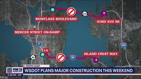 WSDOT plans major construction this weekend impacting I-5, SR 520 and I-90
