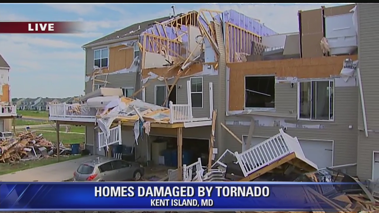 Tornado causes major storm damages at Maryland Eastern Shore