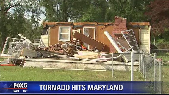 Residents cleaning up after tornado hits Maryland's Eastern Shore