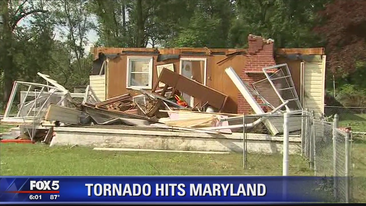 Residents cleaning up after tornado hits Maryland's Eastern Shore
