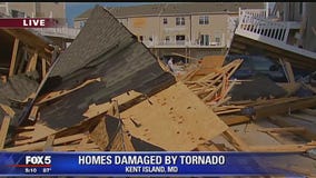 Homes damaged by tornado on Kent Island