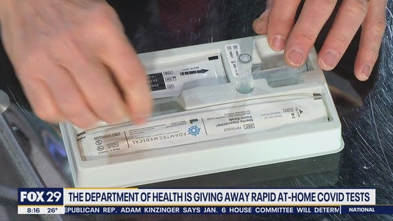 Philadelphia Department of Health giving away rapid at-home COVID tests