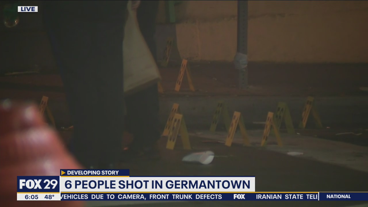 1 woman, 5 men injured in Germantown shooting, police say | FOX 29 ...