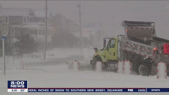 Jersey shore sees over half a foot of new snow, surprising residents