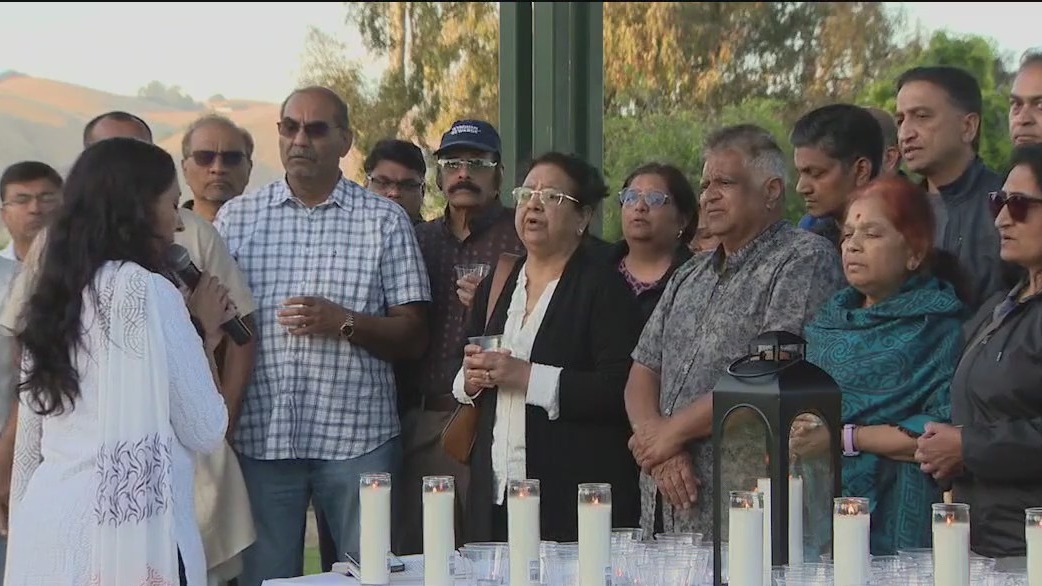 A vigil in Fremont to honor the victims of the Air India crash