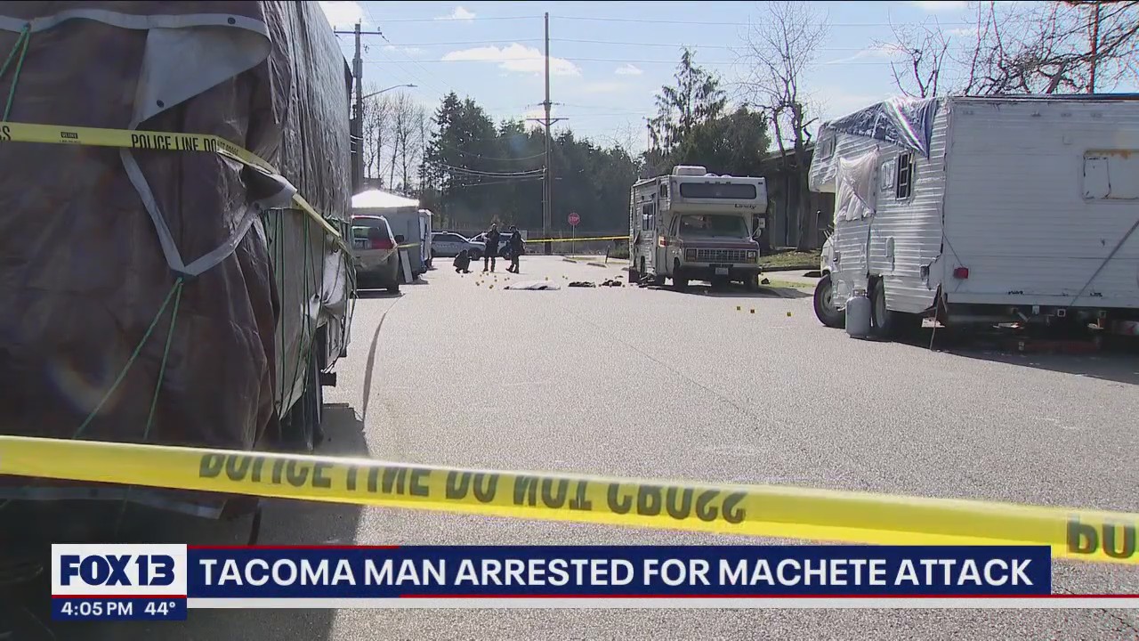 Tacoma PD: 2 injured, 1 arrested after RV owner takes woman?s phone, attacks her with machete