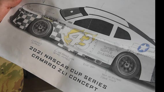 Vehicle maintainer competes to design an Air Force-themed paint scheme for Richard Petty