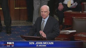 Sen. McCain returns to Senate to vote on health care