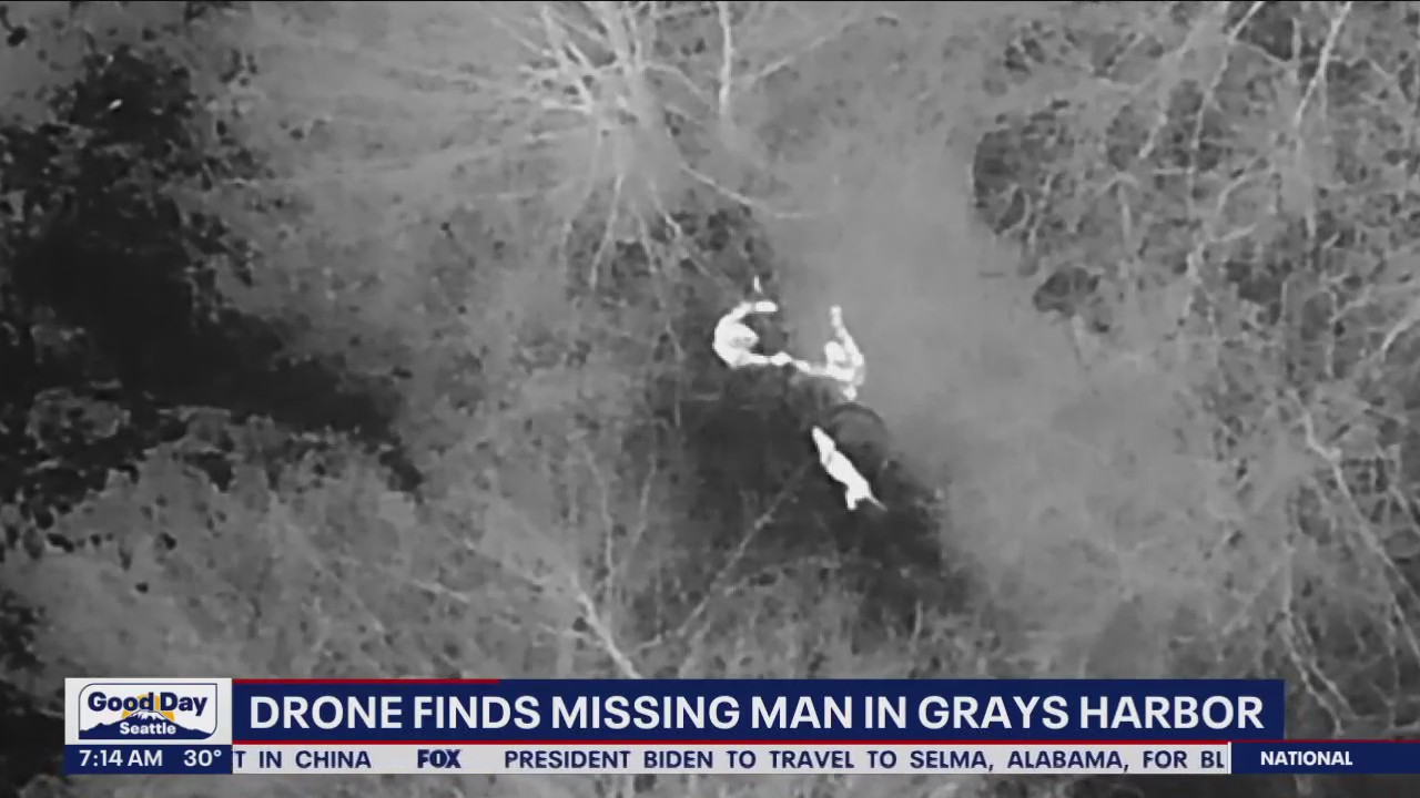 Drone finds missing man in Grays Harbor | FOX 13 Seattle