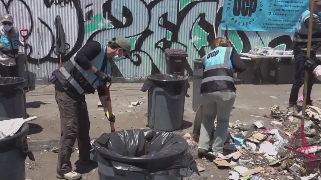 Urban Compassion Project cleaning Oakland streets